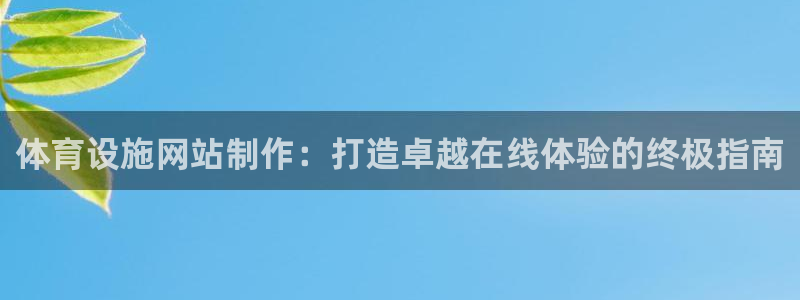 意昂体育3平台是正规平台吗知乎：体育设施网站制作：打