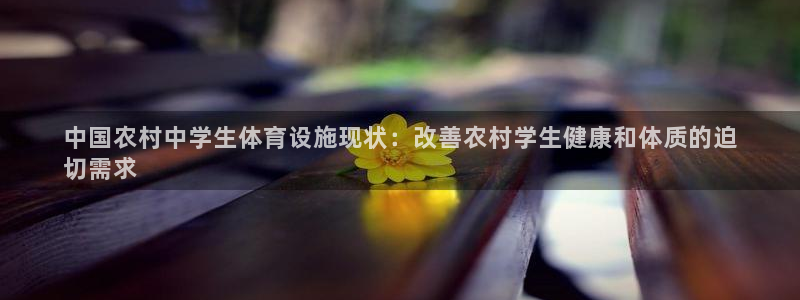 意昂体育3招商电话地址：中国农村中学生体育设施现状：