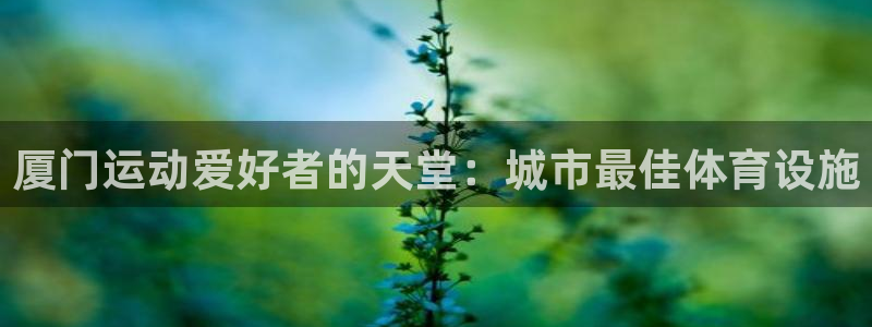 意昂体育3平台注册流程视频：厦门运动爱好者的天堂：城