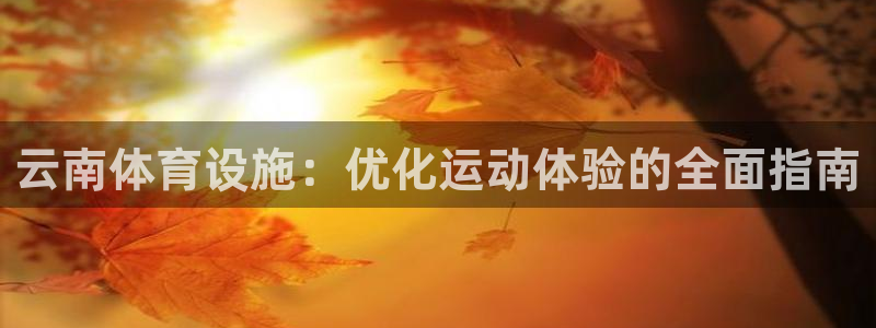 意昂体育3平台注册要钱吗：云南体育设施：优化运动体验