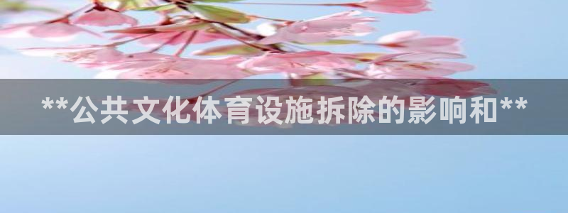 意昂体育3是干嘛的公司：**公共文化体育设施拆除的影响和**